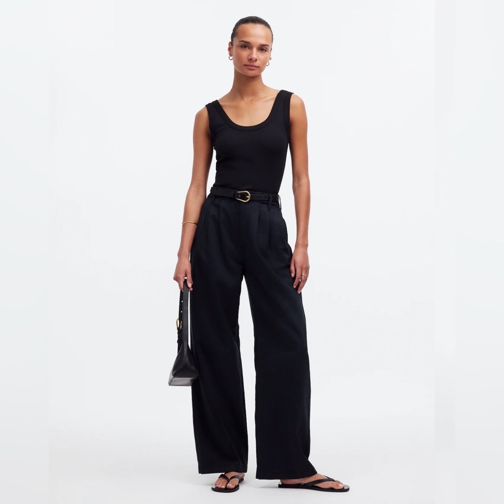 Madewell Harlow Wide Leg Pants Size 0P black